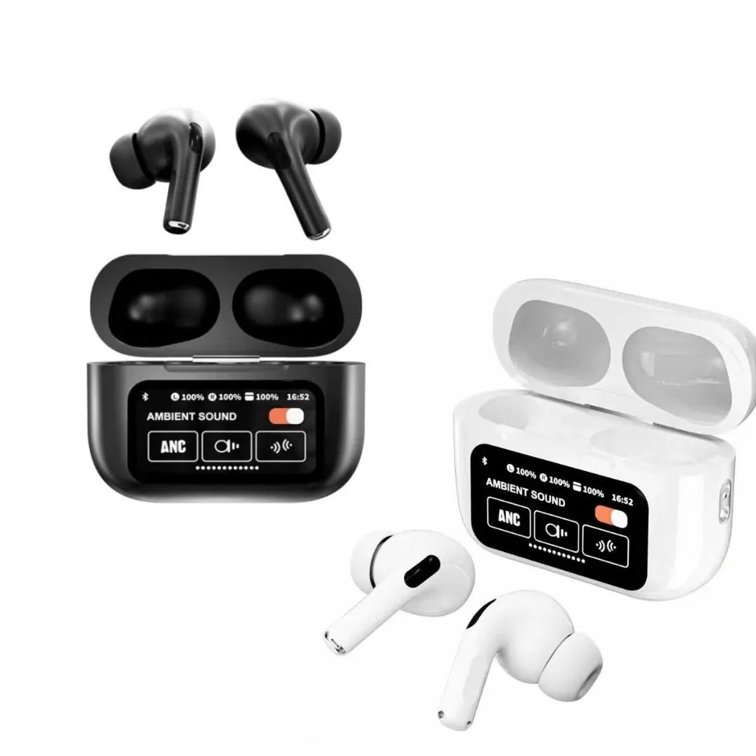 Smart Touch Screen ANC Wireless Earbuds